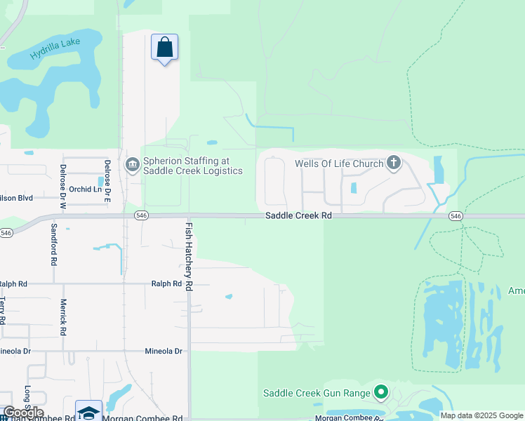 map of restaurants, bars, coffee shops, grocery stores, and more near 2354 Timbercreek Loop West in Lakeland