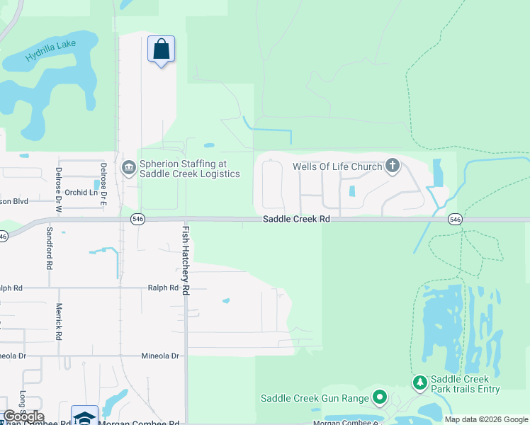 map of restaurants, bars, coffee shops, grocery stores, and more near 2354 Timbercreek Loop West in Lakeland