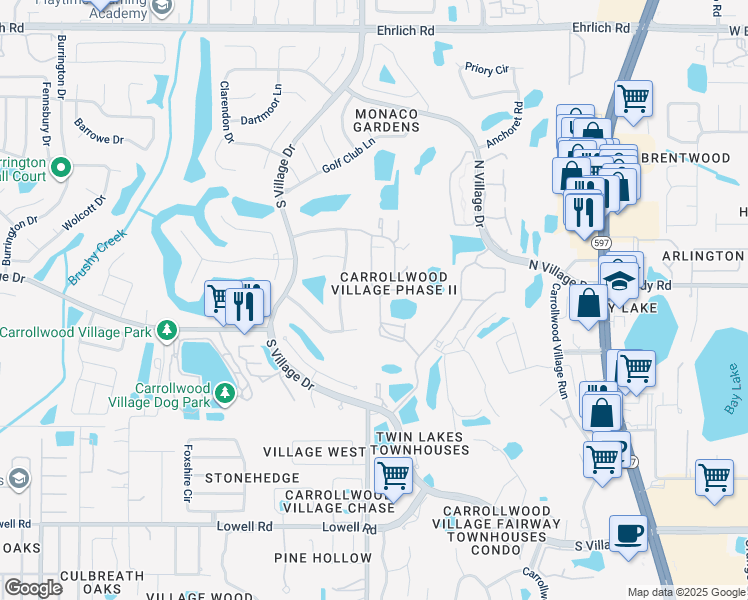 map of restaurants, bars, coffee shops, grocery stores, and more near 13932 Clubhouse Circle in Tampa