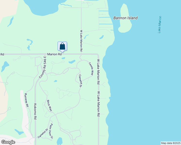 map of restaurants, bars, coffee shops, grocery stores, and more near 3186 Tennis Way in Haines City