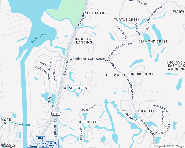 map of restaurants, bars, coffee shops, grocery stores, and more near 61 Deerpath Drive in Oldsmar