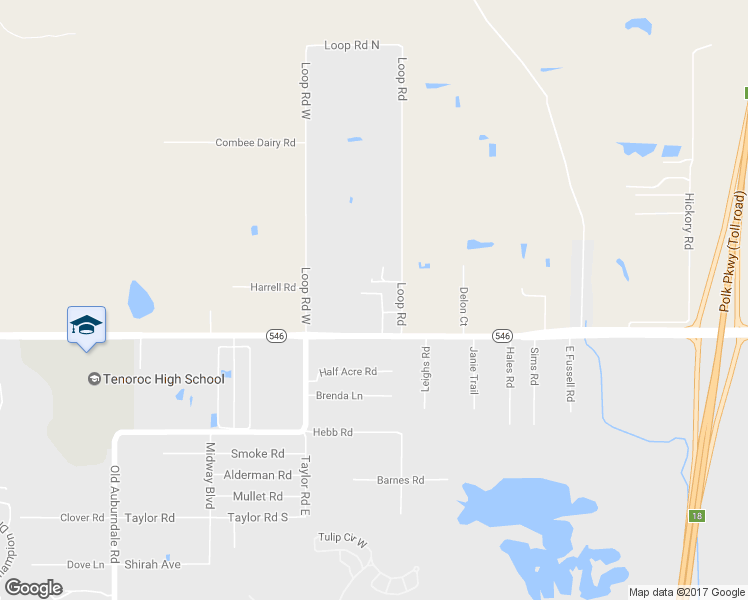 map of restaurants, bars, coffee shops, grocery stores, and more near 4050 Dupree Road in Auburndale