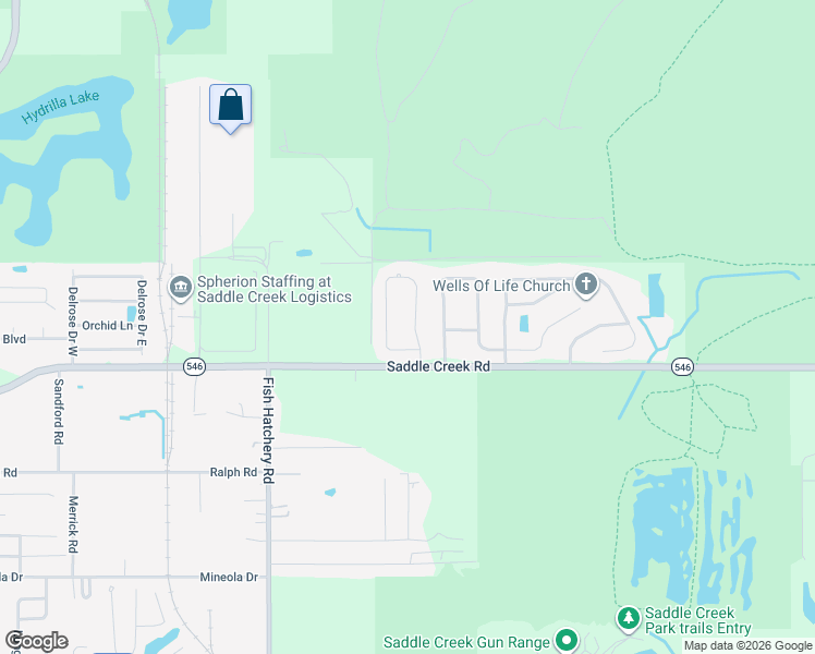 map of restaurants, bars, coffee shops, grocery stores, and more near 2414 Timbercreek Loop East in Lakeland