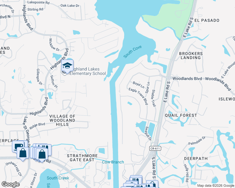map of restaurants, bars, coffee shops, grocery stores, and more near 1806 Lago Vista Boulevard in Palm Harbor