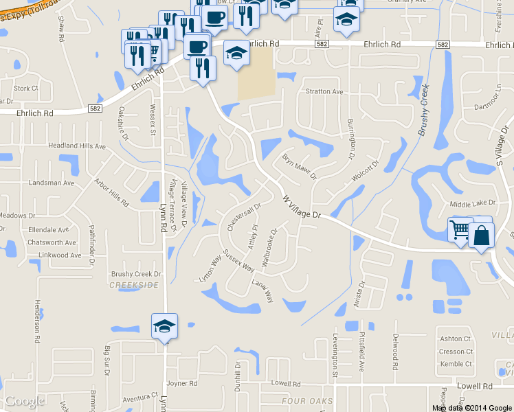 map of restaurants, bars, coffee shops, grocery stores, and more near 13805 Khilani Court in Tampa
