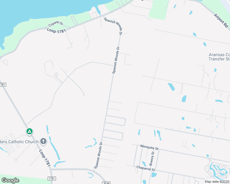 map of restaurants, bars, coffee shops, grocery stores, and more near 306 Spanishwoods Drive in Rockport