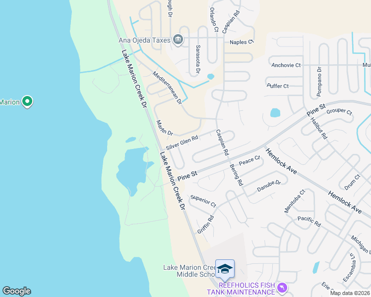 map of restaurants, bars, coffee shops, grocery stores, and more near 523 Saint Johns Court in Poinciana