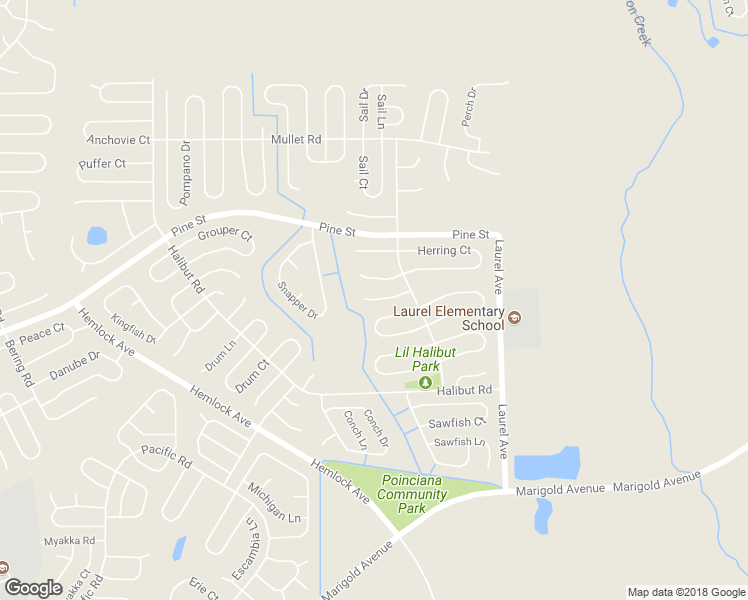 map of restaurants, bars, coffee shops, grocery stores, and more near 113 Bonito Way in Kissimmee