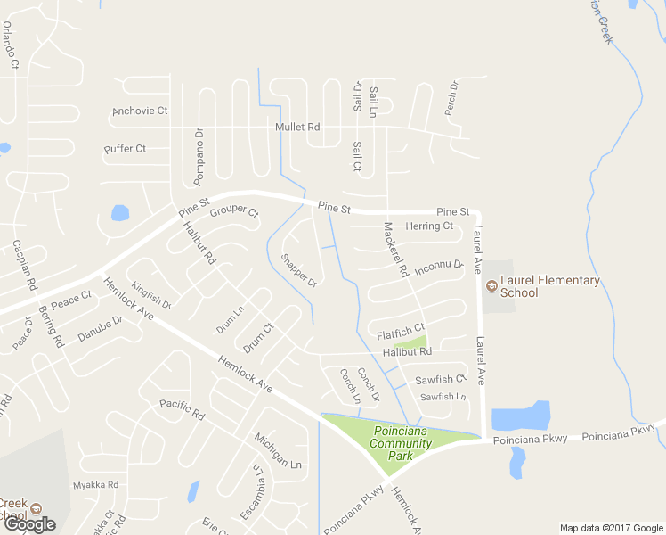 map of restaurants, bars, coffee shops, grocery stores, and more near 1839 Snapper Drive in Poinciana