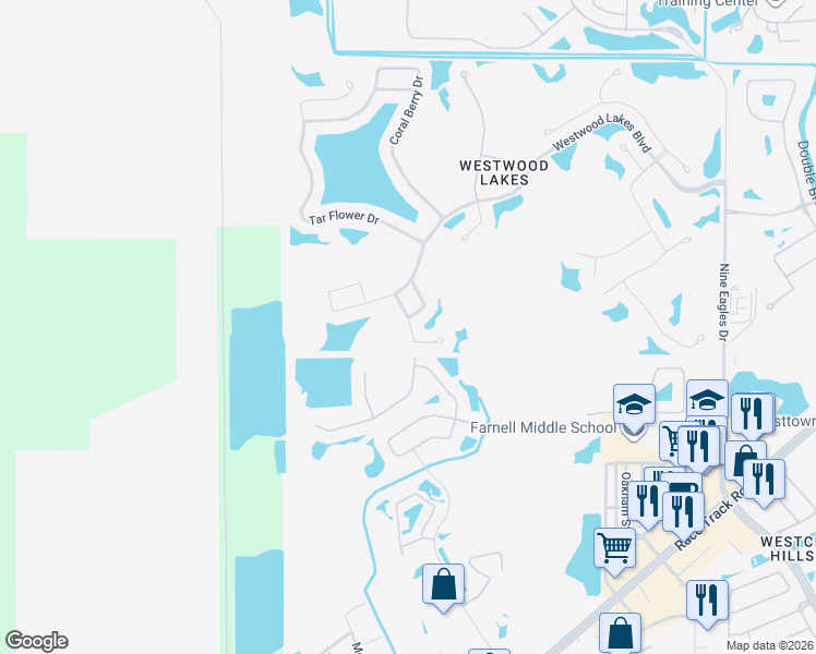 map of restaurants, bars, coffee shops, grocery stores, and more near 14337 Moon Flower Drive in Tampa