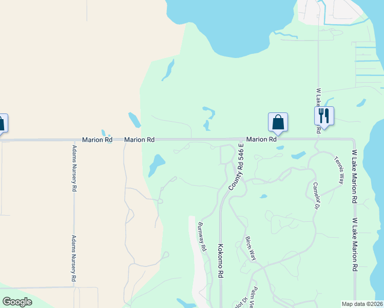 map of restaurants, bars, coffee shops, grocery stores, and more near 2080 Corner Lake in Haines City