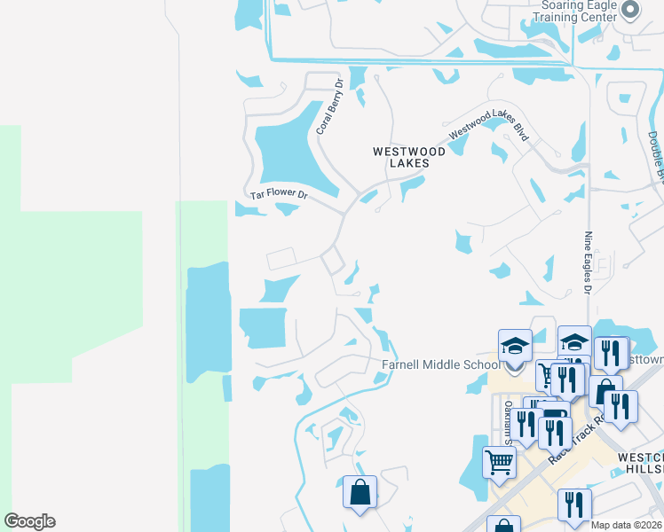 map of restaurants, bars, coffee shops, grocery stores, and more near 14337 Moon Flower Drive in Tampa