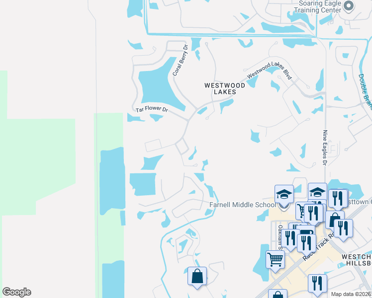 map of restaurants, bars, coffee shops, grocery stores, and more near 14337 Moon Flower Drive in Tampa