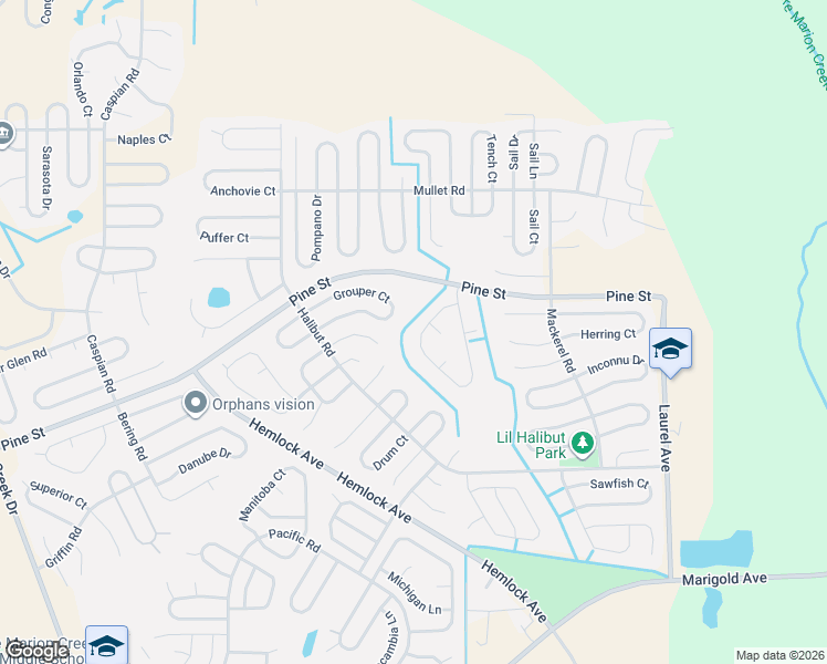 map of restaurants, bars, coffee shops, grocery stores, and more near 1893 Snapper Drive in Poinciana