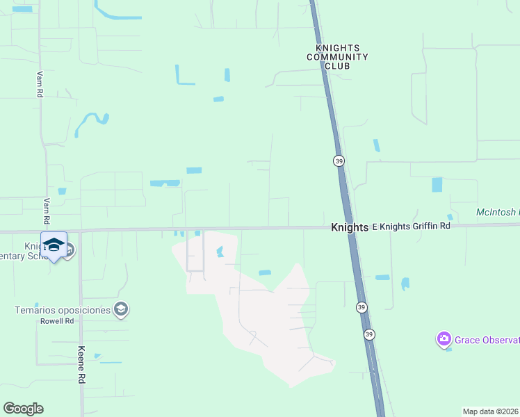 map of restaurants, bars, coffee shops, grocery stores, and more near 1702 West Knights Griffin Road in Plant City