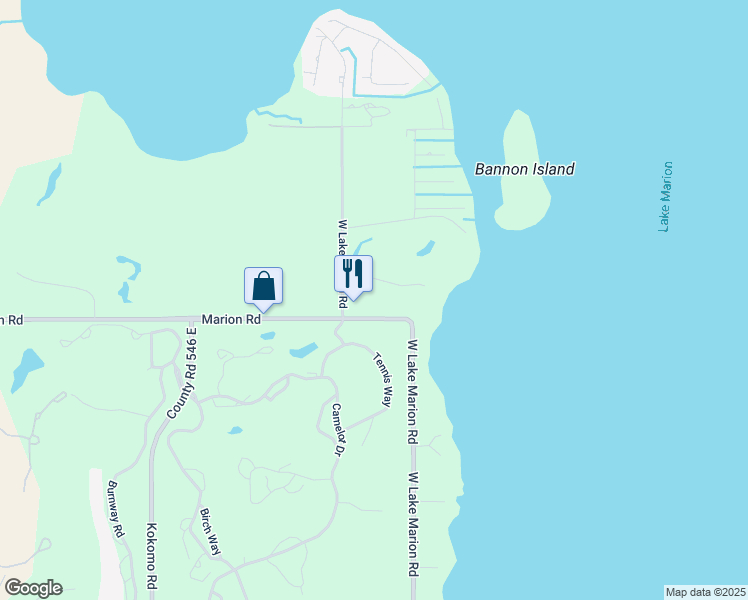 map of restaurants, bars, coffee shops, grocery stores, and more near 2914 West Lake Marion Road in Haines City