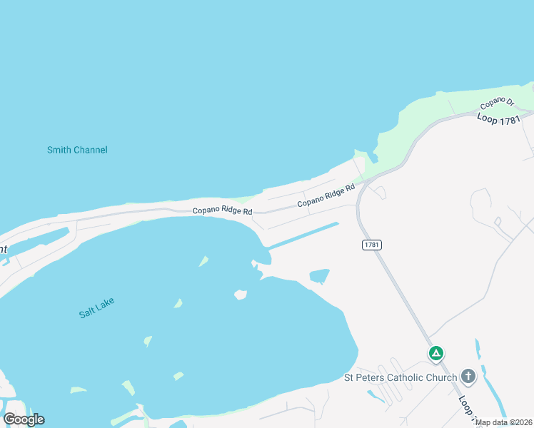map of restaurants, bars, coffee shops, grocery stores, and more near 52 Copano Ridge Road in Rockport