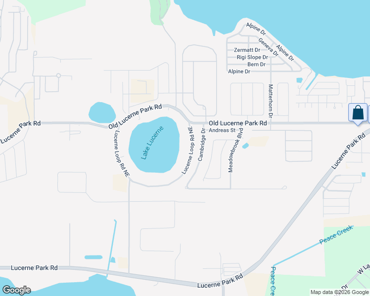 map of restaurants, bars, coffee shops, grocery stores, and more near 1440 Lucerne Loop Road Northeast in Winter Haven