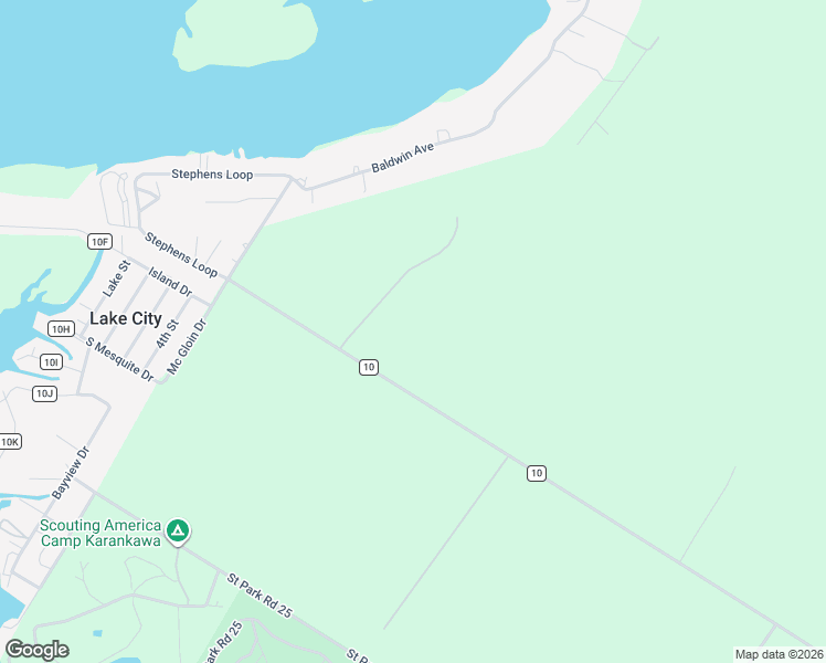 map of restaurants, bars, coffee shops, grocery stores, and more near 23604 County Road 856 in Mathis
