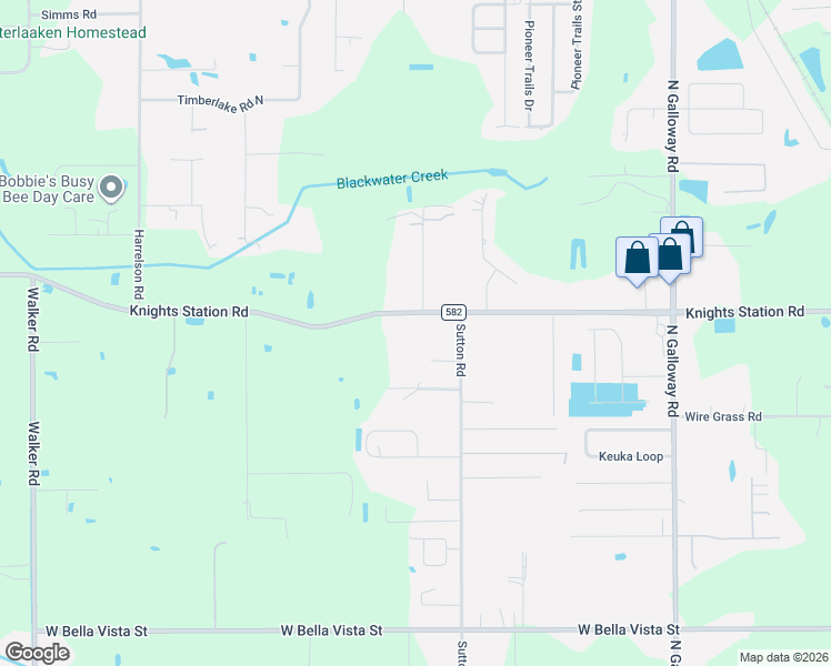 map of restaurants, bars, coffee shops, grocery stores, and more near 3434 Knights Station Road in Lakeland