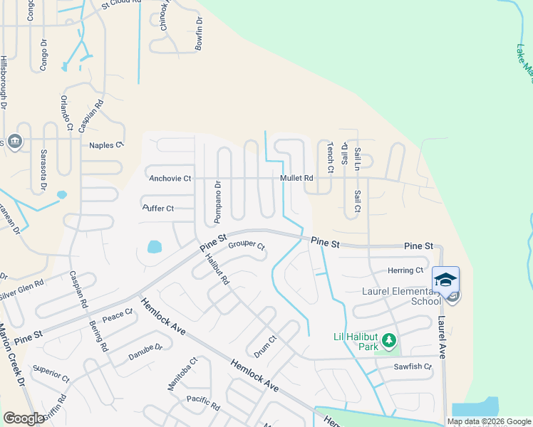 map of restaurants, bars, coffee shops, grocery stores, and more near 1719 Minnow Court in Kissimmee