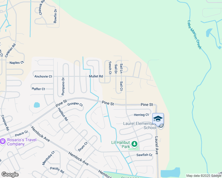 map of restaurants, bars, coffee shops, grocery stores, and more near 107 Sail Place in Kissimmee