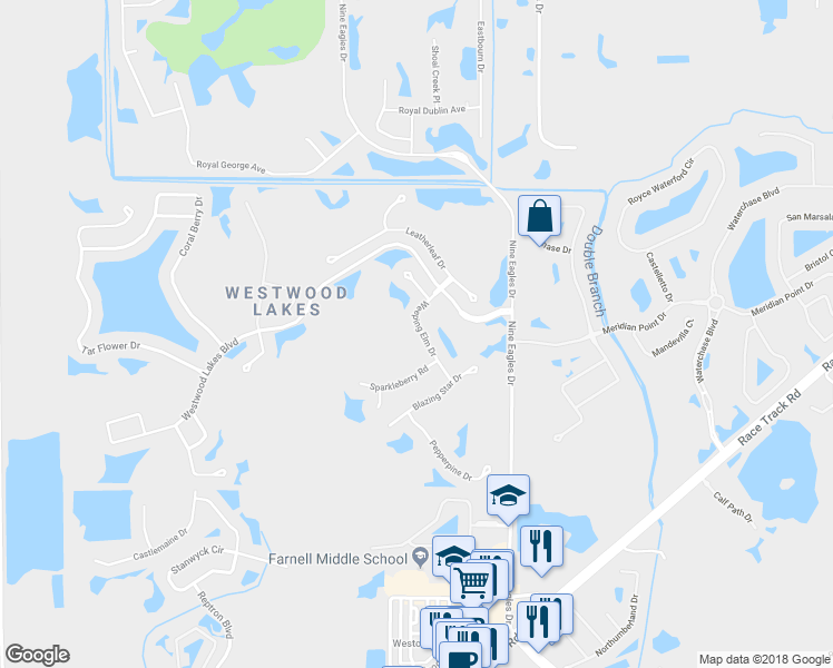 map of restaurants, bars, coffee shops, grocery stores, and more near 14526 Weeping Elm Drive in Tampa