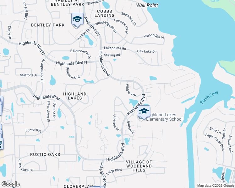 map of restaurants, bars, coffee shops, grocery stores, and more near 1332 Gillespie Drive North in Palm Harbor