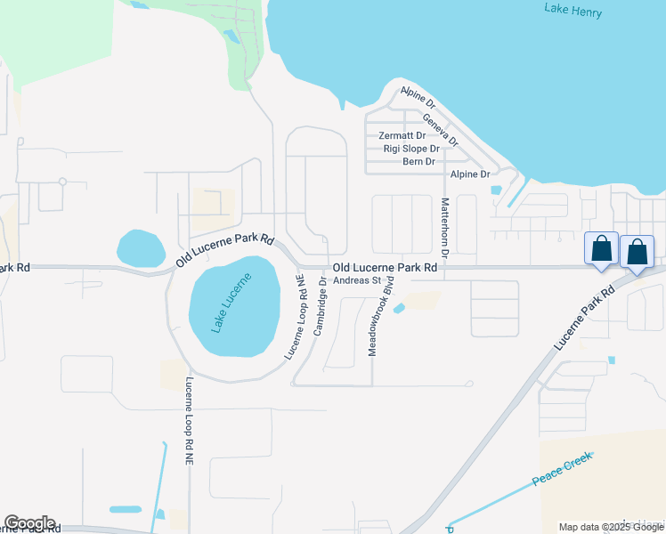 map of restaurants, bars, coffee shops, grocery stores, and more near 108 Sunfish Drive in Winter Haven