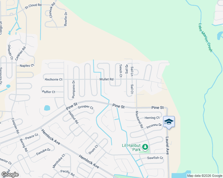 map of restaurants, bars, coffee shops, grocery stores, and more near 106 Tench Drive in Poinciana