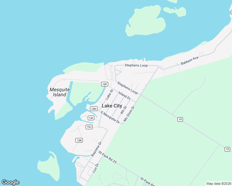 map of restaurants, bars, coffee shops, grocery stores, and more near 105 North Lakeway in Mathis