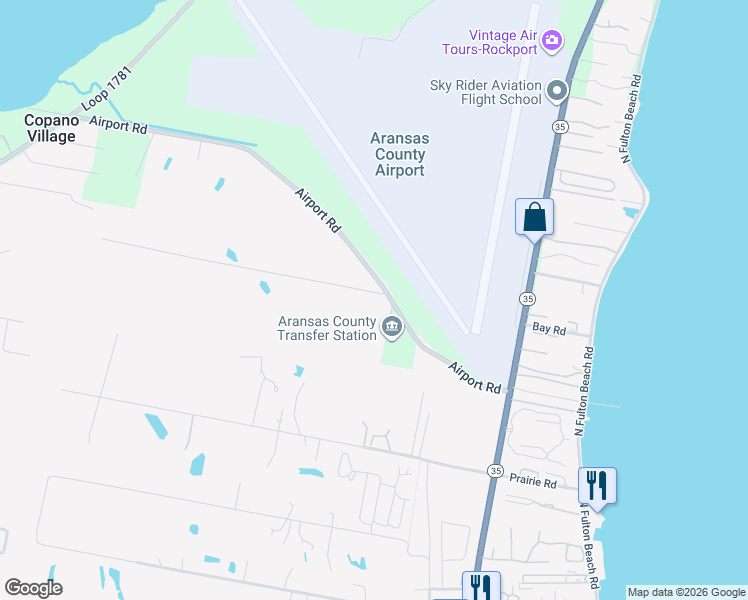 map of restaurants, bars, coffee shops, grocery stores, and more near 106 Wishert Road in Rockport