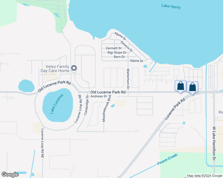 map of restaurants, bars, coffee shops, grocery stores, and more near 5944 Royal Hills Circle in Winter Haven