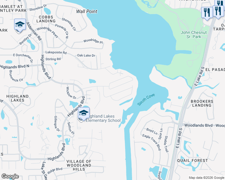 map of restaurants, bars, coffee shops, grocery stores, and more near 3828 Tarpon Pointe Cir in Palm Harbor