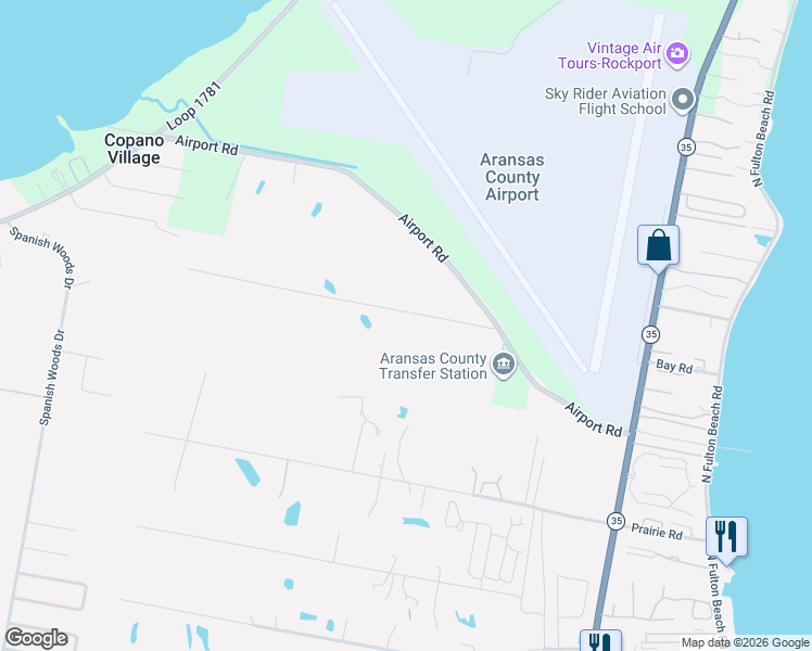 map of restaurants, bars, coffee shops, grocery stores, and more near 150 Wishert Road in Rockport