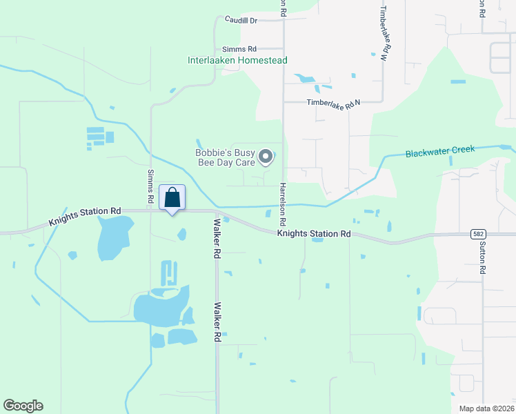 map of restaurants, bars, coffee shops, grocery stores, and more near 4025 Knights Station Road in Lakeland