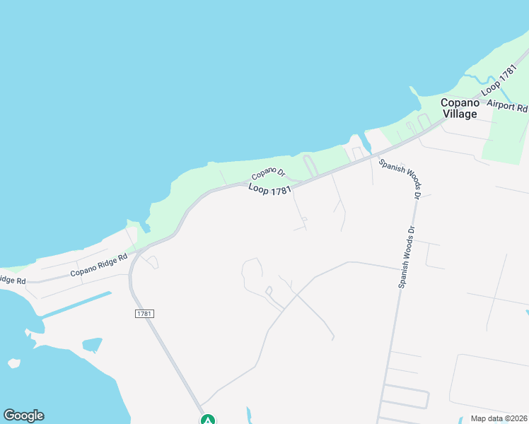 map of restaurants, bars, coffee shops, grocery stores, and more near 3602 Farm to Market Road 1781 in Rockport