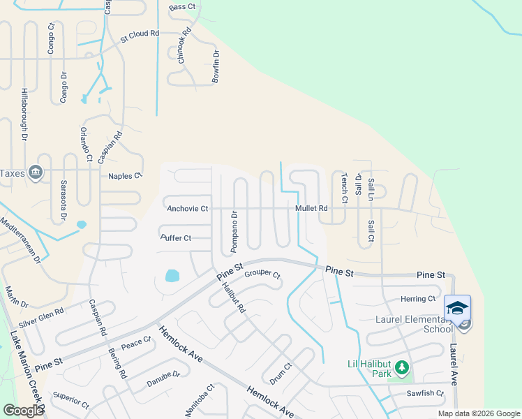 map of restaurants, bars, coffee shops, grocery stores, and more near 1743 Minnow Court in Poinciana