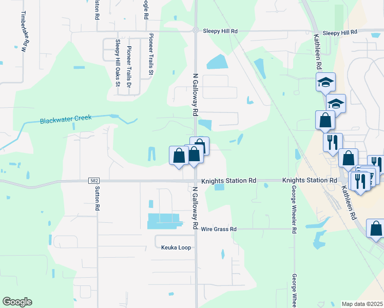 map of restaurants, bars, coffee shops, grocery stores, and more near 3210 North Galloway Road in Lakeland