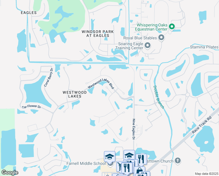 map of restaurants, bars, coffee shops, grocery stores, and more near 12509 Loquat Way in Tampa