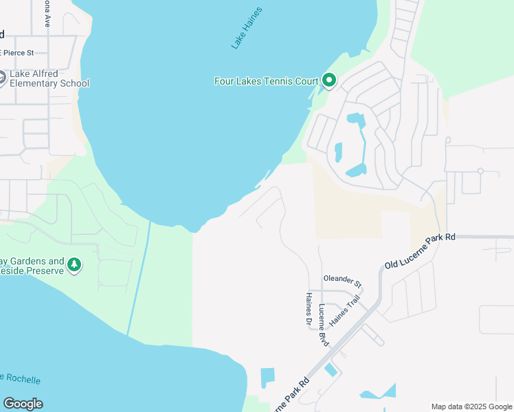 map of restaurants, bars, coffee shops, grocery stores, and more near 1487 Haines Drive in Winter Haven