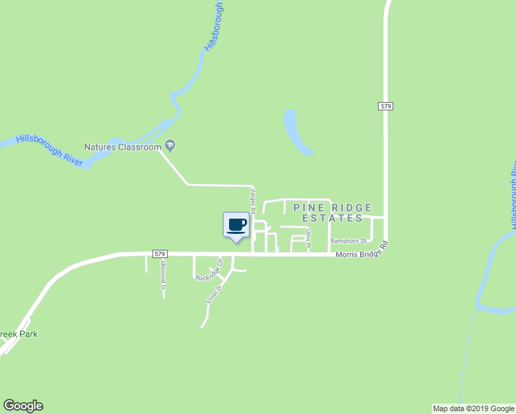map of restaurants, bars, coffee shops, grocery stores, and more near 12833 Hawk Hill Drive in Thonotosassa