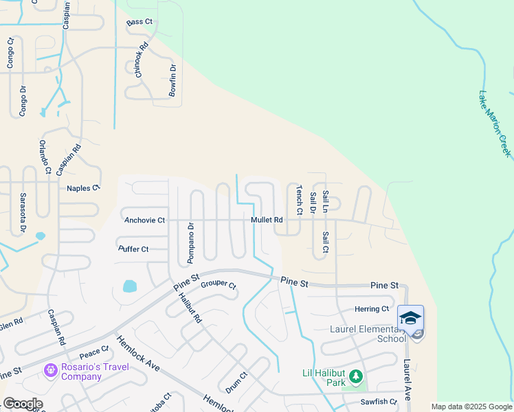 map of restaurants, bars, coffee shops, grocery stores, and more near 1661 Redfin Drive in Kissimmee
