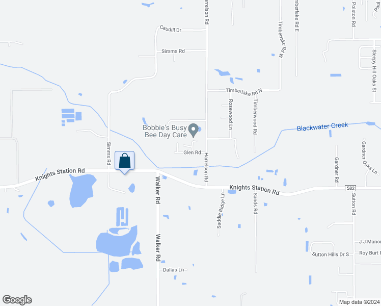 map of restaurants, bars, coffee shops, grocery stores, and more near 4113 Glen Road in Lakeland