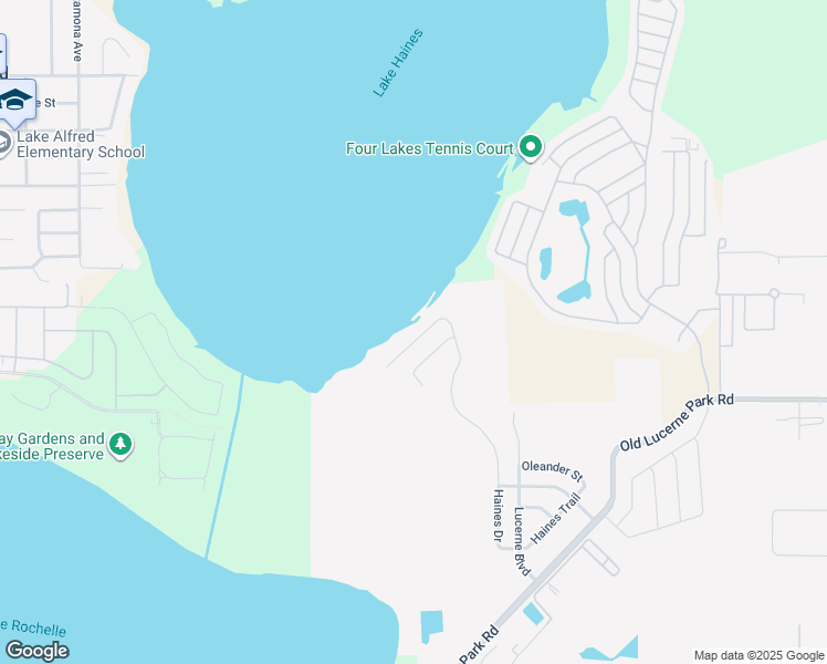 map of restaurants, bars, coffee shops, grocery stores, and more near 1487 Haines Drive in Winter Haven