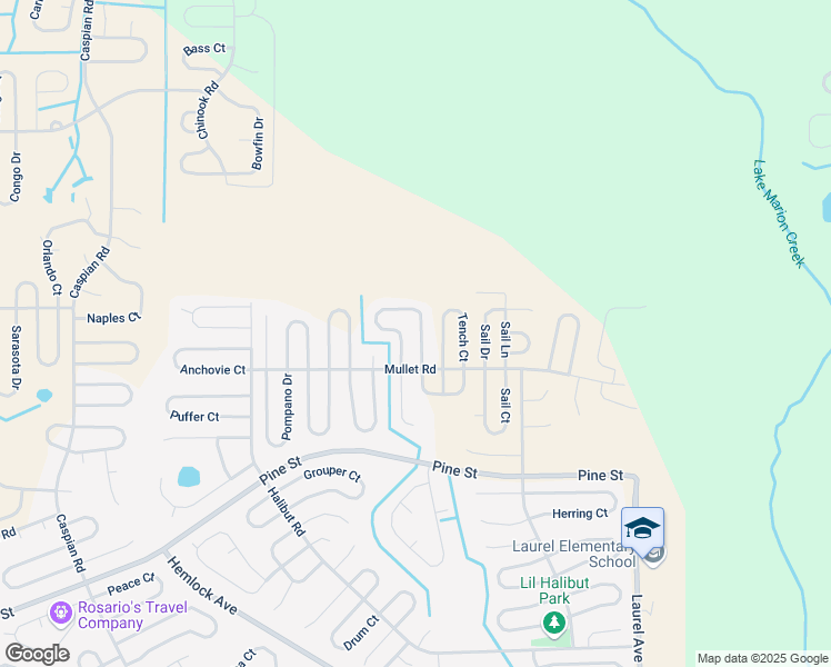 map of restaurants, bars, coffee shops, grocery stores, and more near 1612 Redfin Drive in Kissimmee