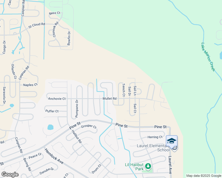 map of restaurants, bars, coffee shops, grocery stores, and more near 1612 Redfin Drive in Kissimmee