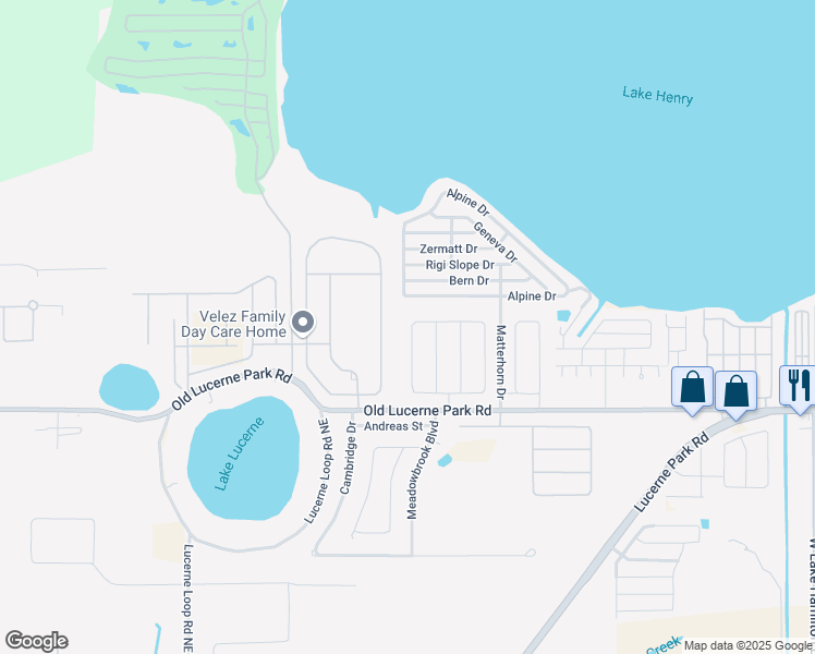 map of restaurants, bars, coffee shops, grocery stores, and more near 5864 Royal Hills Circle in Winter Haven