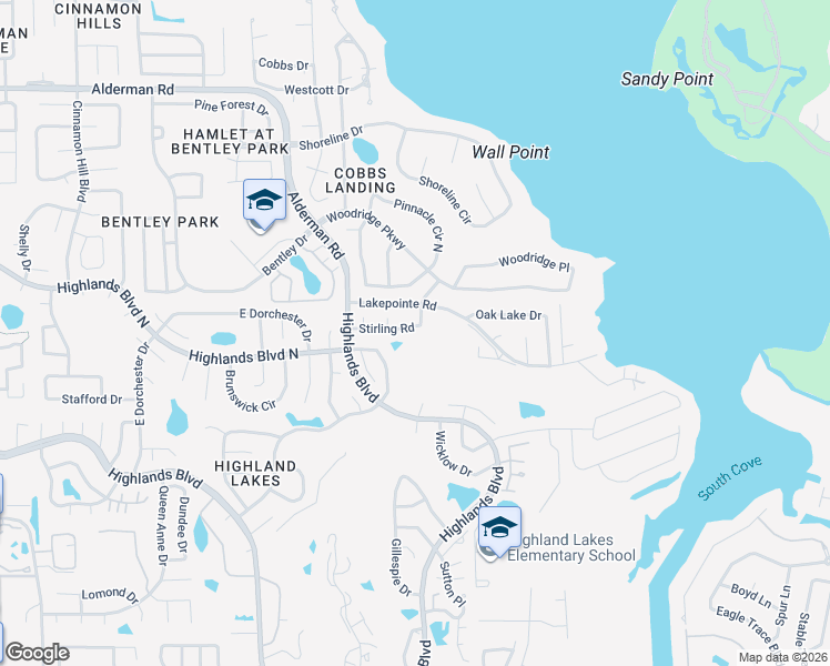map of restaurants, bars, coffee shops, grocery stores, and more near 3444 Stirling Road in Palm Harbor