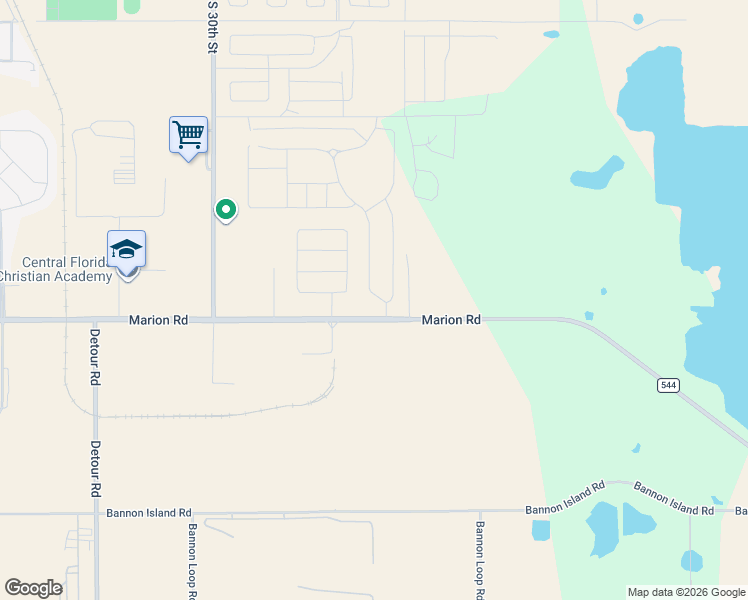 map of restaurants, bars, coffee shops, grocery stores, and more near in Haines City